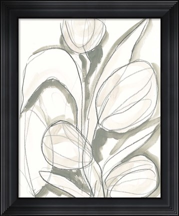 Framed Neutral Tropical II Print