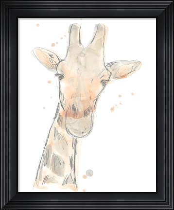 Framed Blush Savannah II Print