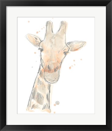 Framed Blush Savannah II Print