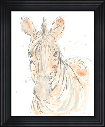 Framed Blush Savannah IV Print