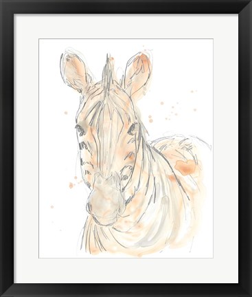 Framed Blush Savannah IV Print