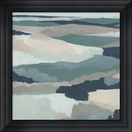 Framed Blue Vista I Print