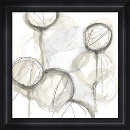Framed Neutral Lanterns II Print