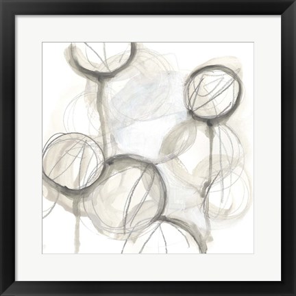 Framed Neutral Lanterns II Print