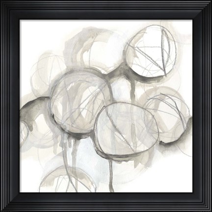Framed Neutral Lanterns IV Print