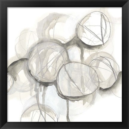 Framed Neutral Lanterns IV Print