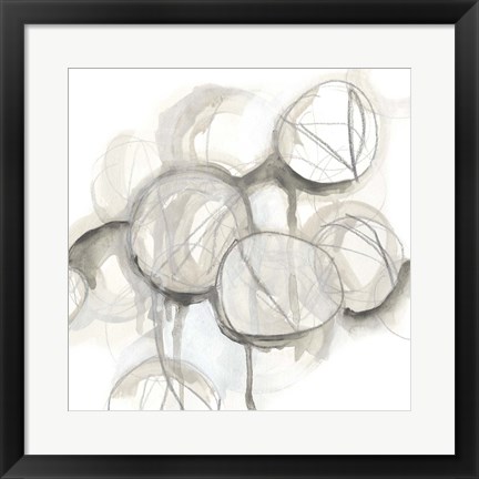 Framed Neutral Lanterns IV Print