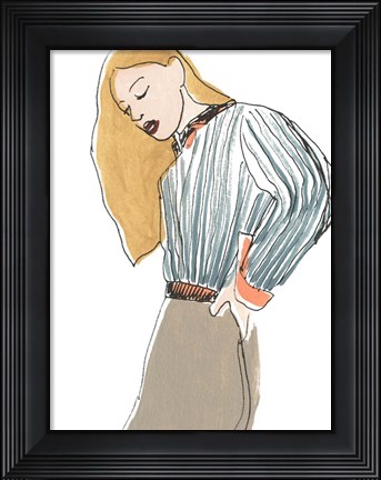 Framed Fashion Vignette IV Print