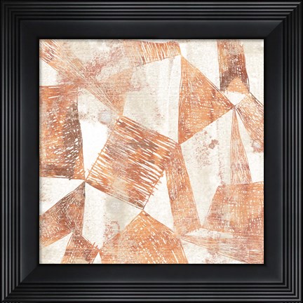 Framed Red Earth Textile II Print