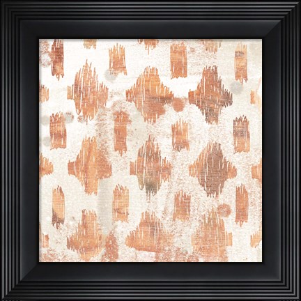 Framed Red Earth Textile IV Print
