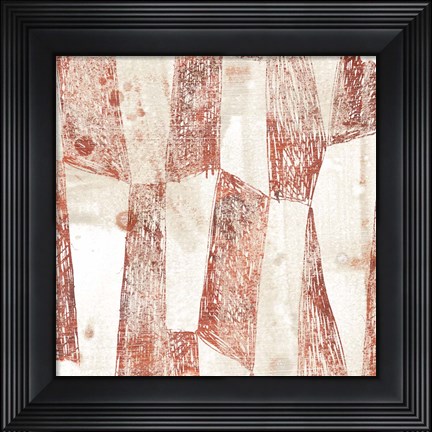 Framed Red Earth Textile VII Print