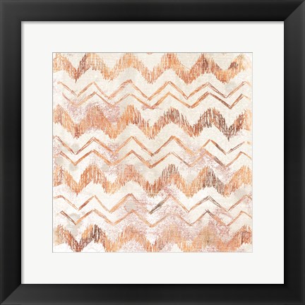 Framed Red Earth Textile VIII Print