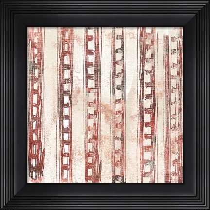 Framed Red Earth Textile IX Print