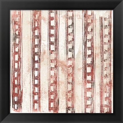 Framed Red Earth Textile IX Print