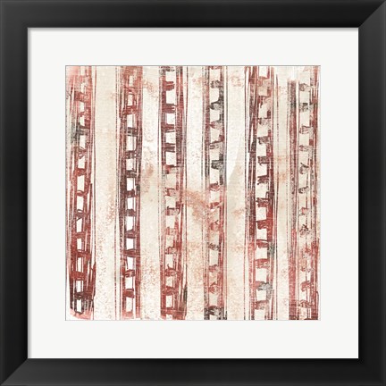 Framed Red Earth Textile IX Print