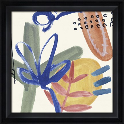 Framed Sunburst Abstract II Print