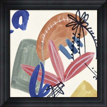 Framed Sunburst Abstract IV Print
