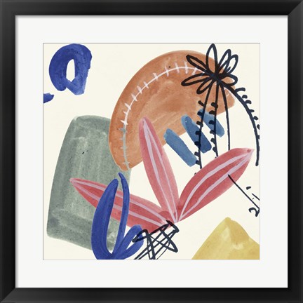 Framed Sunburst Abstract IV Print