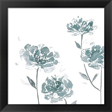 Framed Traces of Flowers I Print