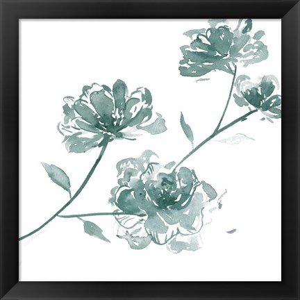 Framed Traces of Flowers IV Print