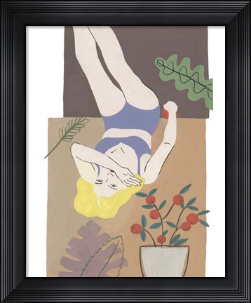 Framed Lying Woman II Print