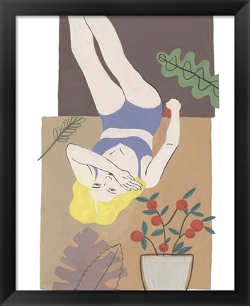 Framed Lying Woman II Print