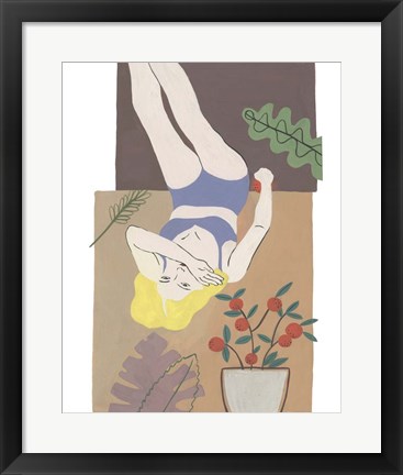 Framed Lying Woman II Print