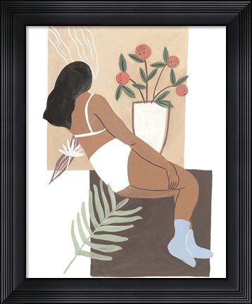 Framed Lying Woman III Print