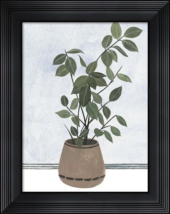 Framed Mes Plants I Print