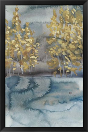 Framed Golden Trees II Print