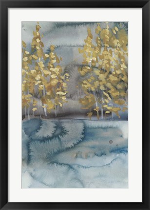 Framed Golden Trees II Print