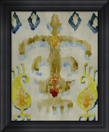 Framed Bohemian Ikat III Print