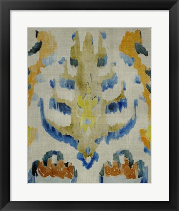 Framed Bohemian Ikat IV Print