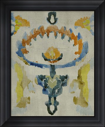 Framed Bohemian Ikat VI Print