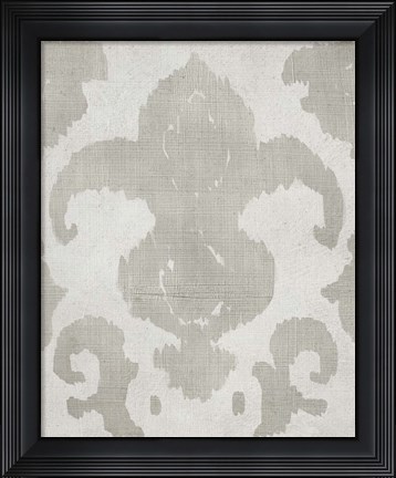 Framed Shadow Ikat II Print