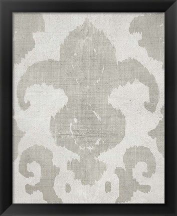 Framed Shadow Ikat II Print