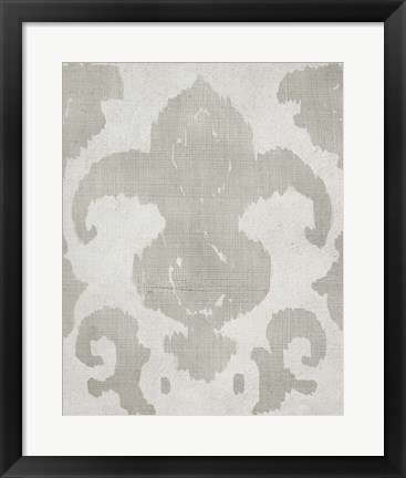 Framed Shadow Ikat II Print