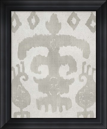 Framed Shadow Ikat III Print