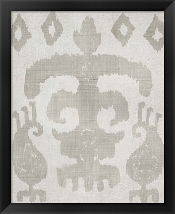 Framed Shadow Ikat III Print