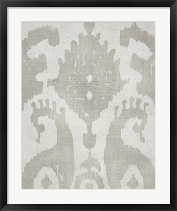 Framed Shadow Ikat V Print