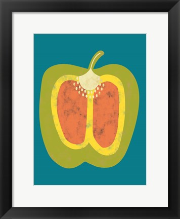 Framed Veggie Party VI Print