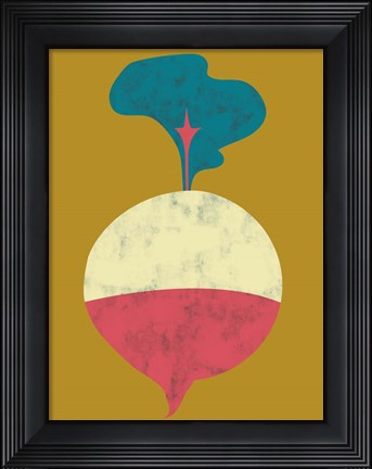 Framed Veggie Party VIII Print
