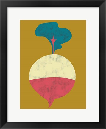 Framed Veggie Party VIII Print