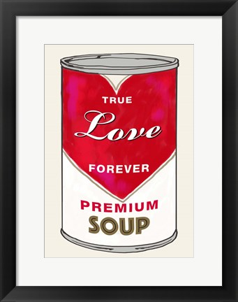 Framed Love Soup Print