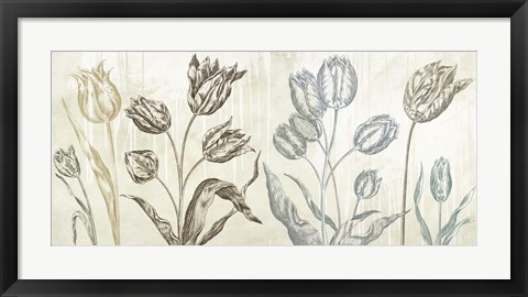 Framed Botaniques Cochin #1 (suede) Print
