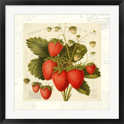 Framed Fraises Print