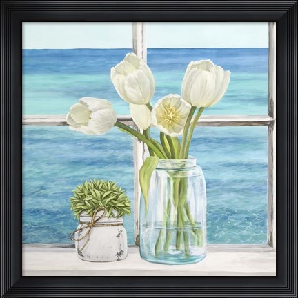 Framed Mediterranee (detail) Print