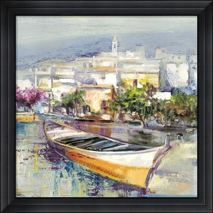 Framed Paese Mediterraneo (detail) Print