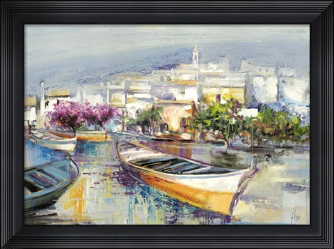 Framed Paese Mediterraneo Print