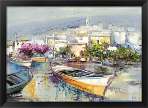 Framed Paese Mediterraneo Print